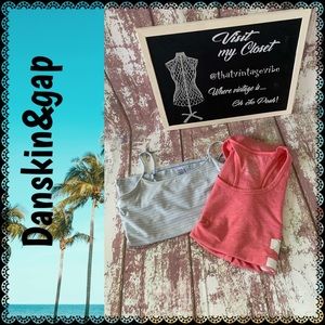 Two tank tops, Danskin and Gap, size S
